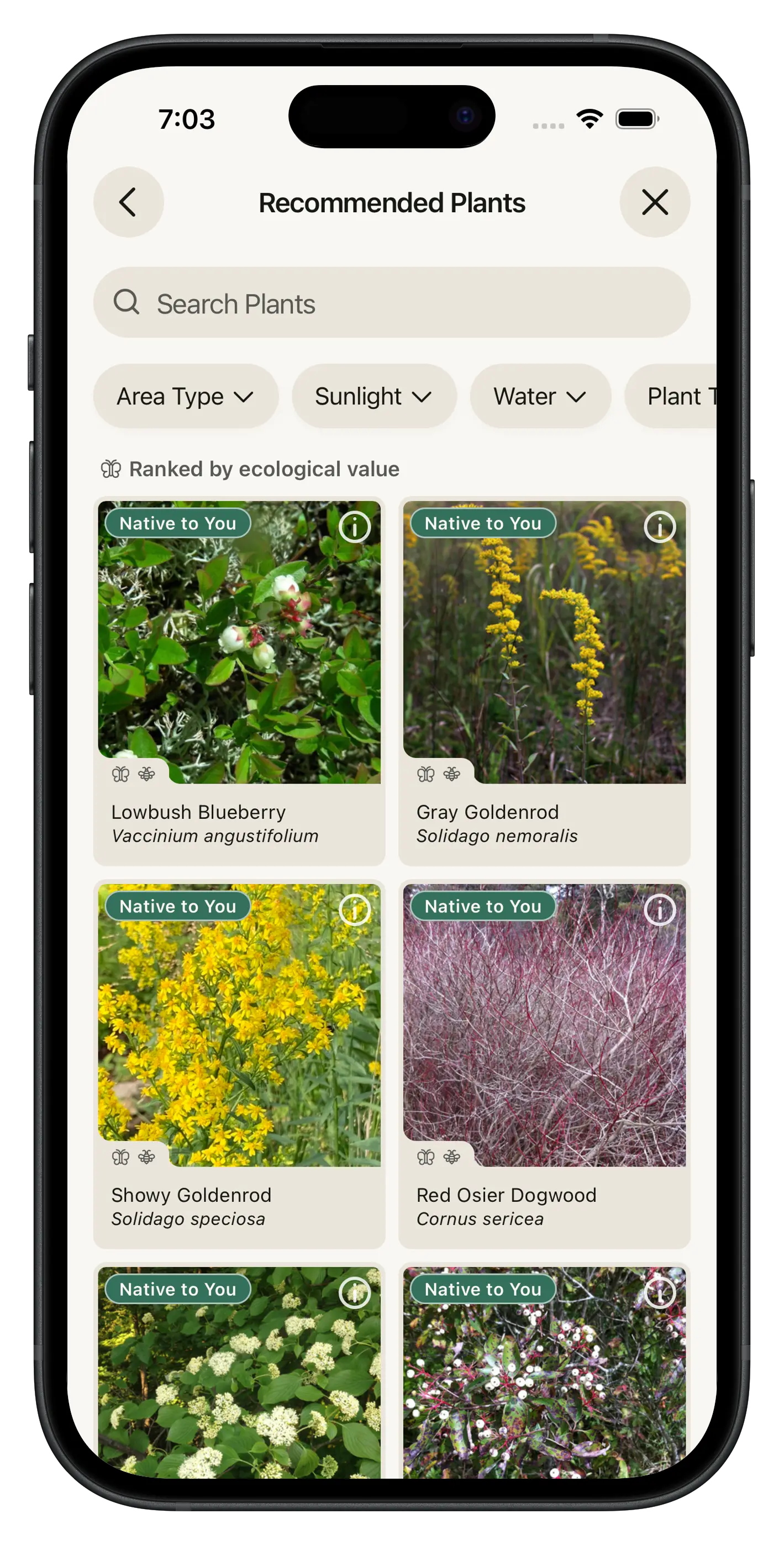 Wildr app: Find the right plants